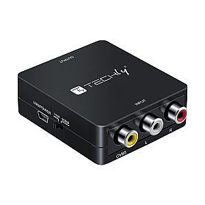 Sudėtinis vaizdo ir garso konverteris AV 3x RCA į HDMI 1080p