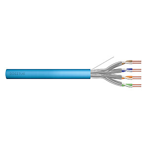 КАБЕЛЬ ДЛЯ УСТАНОВКИ DIGITUS Cat6A, U/FTP, Dca, AWG 23/1, LSOH, 500 м, синий, катушка