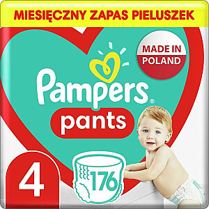 Pampers MTH sauskelnės 4 dydis, 9-15 kg, 176 vnt.