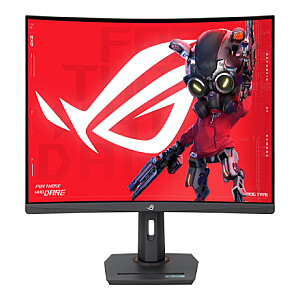 ASUS ROG Strix XG32WCMS USB-C žaidimų monitorius 32 colių VA 2560x1440/16:9/350cd/m2/1ms ekrano prievadas, HDMI, USB_C, ausinių prievadas