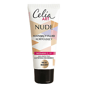 CELIA Art Nude матирующий корректирующий флюид 03 Бежевый 30мл