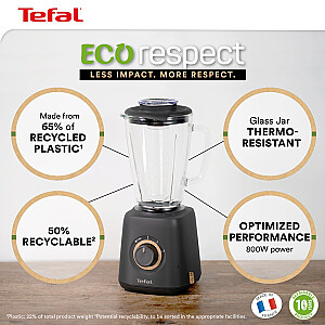 Tefal Eco Respect BL46EN 1,25 L stalinis trintuvas 800 W juodas