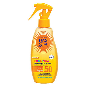 Šeimos apsaugos nuo saulės emulsija DAX Sun SPF50 suaugusiems ir vaikams 200ml