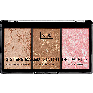 WIBO 3 Steps Baked Contouring Palette Палетка для контуринга лица 10г