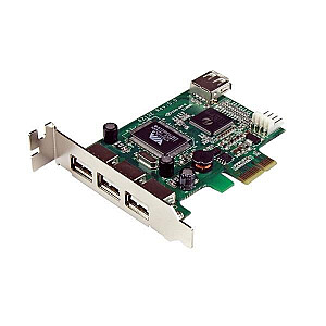 4 LP PCIE USB KORTELĖ / PRIEVADAS.