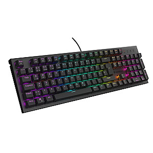 ИГРОВАЯ КЛАВИАТУРА GENESIS THOR 303 DE RGB ПОДСВЕТКА МЕХАНИЧЕСКАЯ КОРИЧНЕВАЯ ПЕРЕКЛЮЧАТЕЛЬ ЧЕРНАЯ ГОРЯЧАЯ ЗАМЕНА