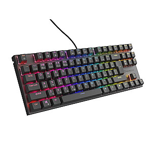 ИГРОВАЯ КЛАВИАТУРА GENESIS THOR 303 TKL CZ/SK RGB ПОДСВЕТКА МЕХАНИЧЕСКИЙ БЕСШУМНЫЙ ПЕРЕКЛЮЧАТЕЛЬ ЧЕРНЫЙ