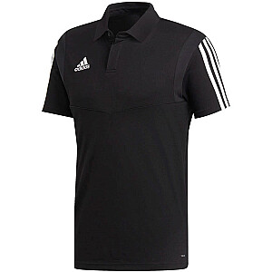 Мужская футболка-поло adidas Tiro 19 Cotton Polo черная DU0867