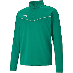 Мужская толстовка Puma teamRISE 1 4 Zip Top Pepper Gre зеленая 657394 05 L