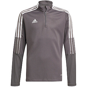 Jaunimo treniruočių megztinis adidas Tiro 21 pilkas GM7321 116 cm