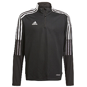 Толстовка детская adidas Tiro 21 Training Top Youth черная GM7325 152см