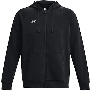 Толстовка с капюшоном Rival Fleece FZ от Under Armour для мужчин, черная 1379767 001