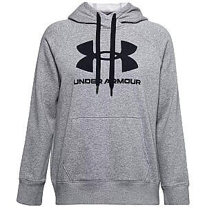 Женская толстовка с капюшоном Under Armour Rival Fleece Logo серая 1356318 035