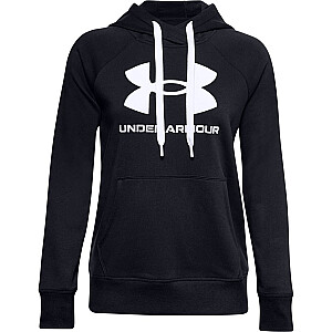 Женская толстовка с капюшоном Under Armour Rival Fleece Logo Deep Black 1356318 001