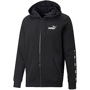 Толстовка с капюшоном Puma ESS+ Tape Full-Zip FL черная 670270 01