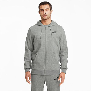 Мужская толстовка Puma ESS Small Logo FZ Hoodie FL серая 586702 03