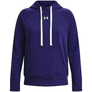 Женская толстовка с капюшоном Under Armour Rival Fleece HB темно-синего цвета 1356317 468