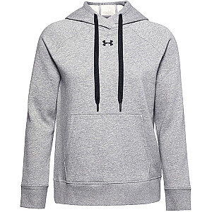 Женская толстовка с капюшоном Under Armour Rival Fleece Hb серая 1356317 035