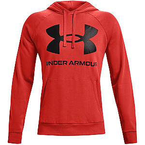 Флисовая кофта Rival для мужчин Under Armour с большим логотипом HD, красная 1357093 839