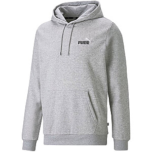 Мужская толстовка с капюшоном Puma ESS+ 2 Col Small Logo FL серая 674471 04