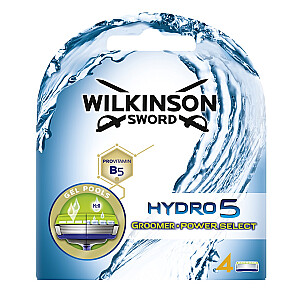 WILKINSON Sword Hydro5 Groomer 4in1 Keičiami skutimosi peiliukai 4vnt.