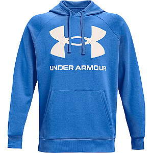 Мужская флисовая кофта Under Armour Rival с большим логотипом HD светло-голубая 1357093 787