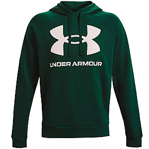 Under Armour Мужская флисовая кофта Rival с большим логотипом HD зеленая 1357093 330