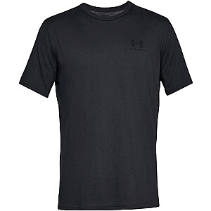 Vyriški marškinėliai Under Armour Sportstyle kairėje krūtinėje SS juoda 1326799 001 S