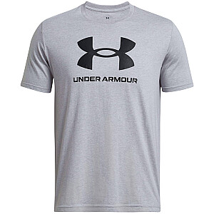 Vyriški marškinėliai Under Armour Sportstyle logotipas pilkas 1382911 035 M