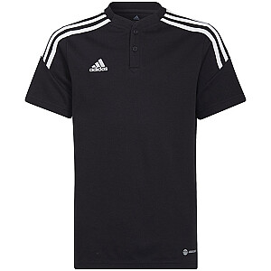 Polo marškinėliai adidas Condivo 22 juodi H44110 152 cm