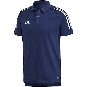 Vyriški Adidas Condivo 20 polo marškinėliai tamsiai mėlyni ir balti ED9245 S