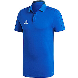 Футболка-поло adidas Condivo 18 Cotton Polo синяя CF4375 S