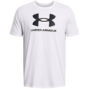 Футболка мужская Under Armour Sportstyle Logo белая 1382911 100 л