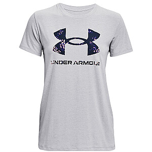 Moteriški marškinėliai Under Armour Live Sportstyle Graphic Ssc pilka 1356305 017