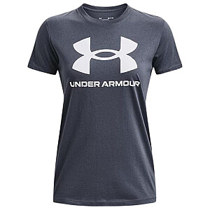 Футболка женская Under Armour Live Sportstyle Graphic SSC серая 1356305 044 M