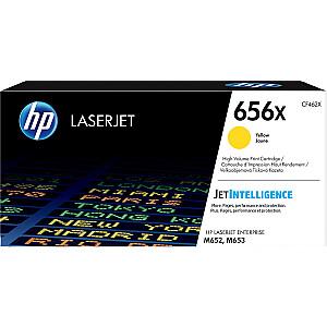 Originali HP 656X didelio našumo geltona LaserJet dažų kasetė