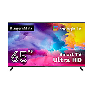 Телевизор Kruger&Matz 65" UHD Google TV DVB-T2/T/C H.265 HEVC