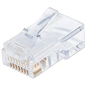 Штекер Intellinet RJ45 Cat5e UTP, жесткий провод, 100 шт., 790512