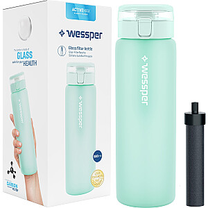 Wessper Glass buteliukas ActiveMax 680ml mėtų