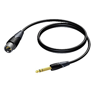 XLR kabelio kištukas iki 6,3 mm kištuko, stereo 1,5 m - CLA724/1,5 