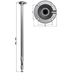 ТЕЛЕСКОПИЧЕСКОЕ ПОТОЛОЧНОЕ КРЕПЛЕНИЕ ДЛЯ КАМЕРЫ BR-150X300