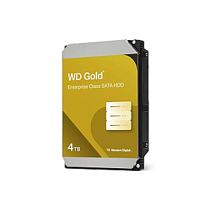 4 TB Western Digital Gold 3,5 colio; SATA III kietasis diskas – 7200 RPM, 256 MB talpykla