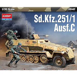 Plastikinis modelis Šarvuotas automobilis SD.Kfz.251/1 Ausf.C 1/35