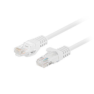 Patchcord cat.6 UTP 0,25M, 10 vnt., sertifikuota balta