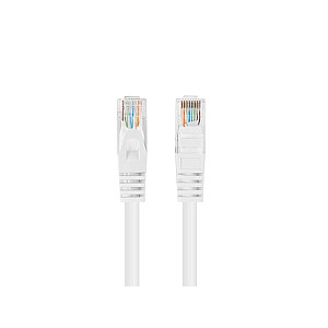 Patchcord cat.6 UTP 0,25M, 10 vnt., sertifikuota balta