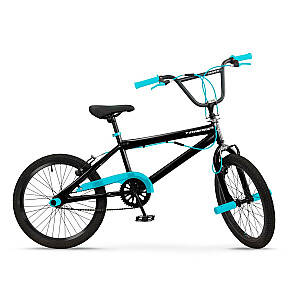 Irklavimo dviratis BMX 20" juodai mėlynas TOIMSA 547