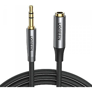 Кабель Ugreen Jack 3.5mm - Jack 3.5mm 2m серебряный (UGR1071BLK)