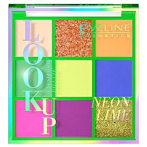 EVELINE Look Up Neon Lime paletė iš 9 akių šešėlių 10,8 g