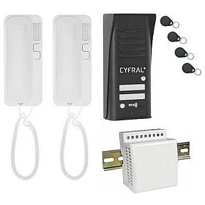 INTERCOM CYFRAL COSMO 2-CREDITOR BLACK