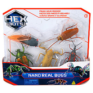 HEX BOTS интерактивная игрушка Nano Real Bugs 5шт